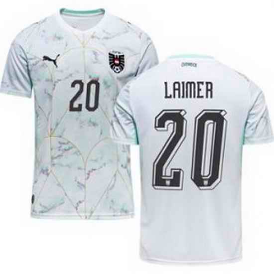 Youth 20 Austria Konrad Laimer World Cup Away Replica Jersey  2